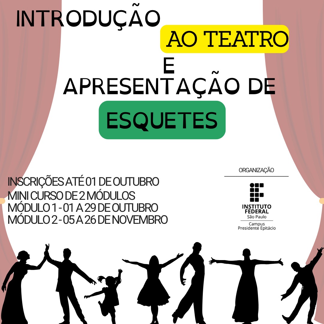 Foto de Introdução ao teatro e apresentação de esquetes - módulo I
