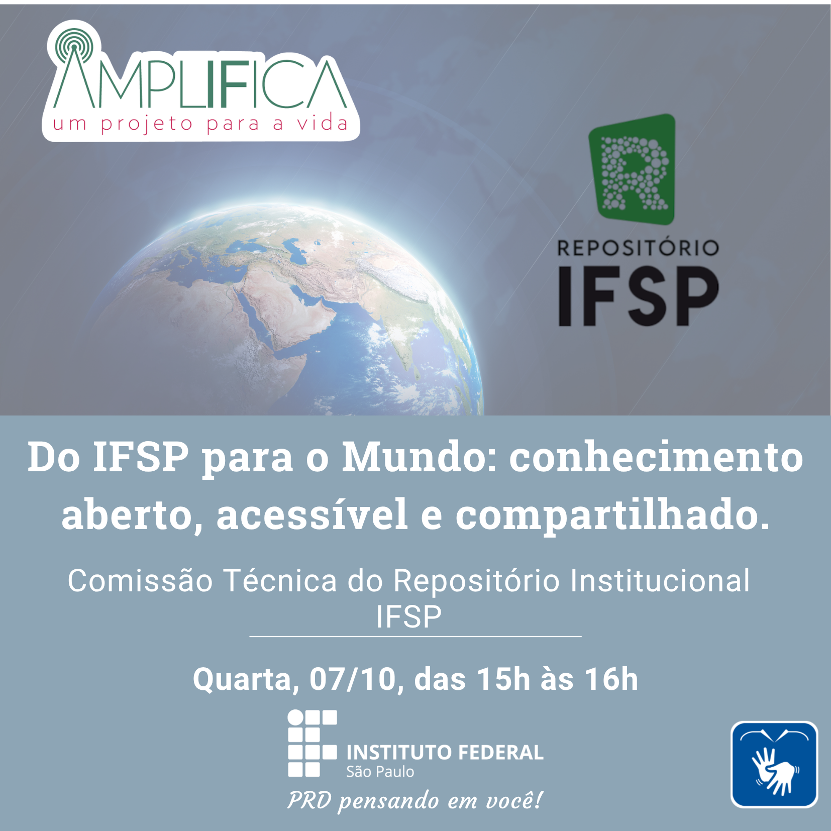 Foto de Amplifica - Do IFSP para o Mundo: conhecimento aberto, acessível e compartilhado