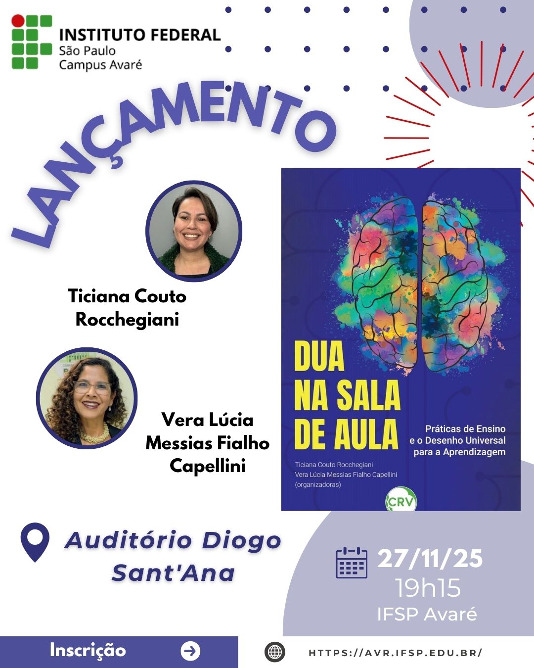 Foto de Palestra e lançamento do livro DUA na sala de aula - Práticas de ensino e o Desenho Universal para a Aprendizagem