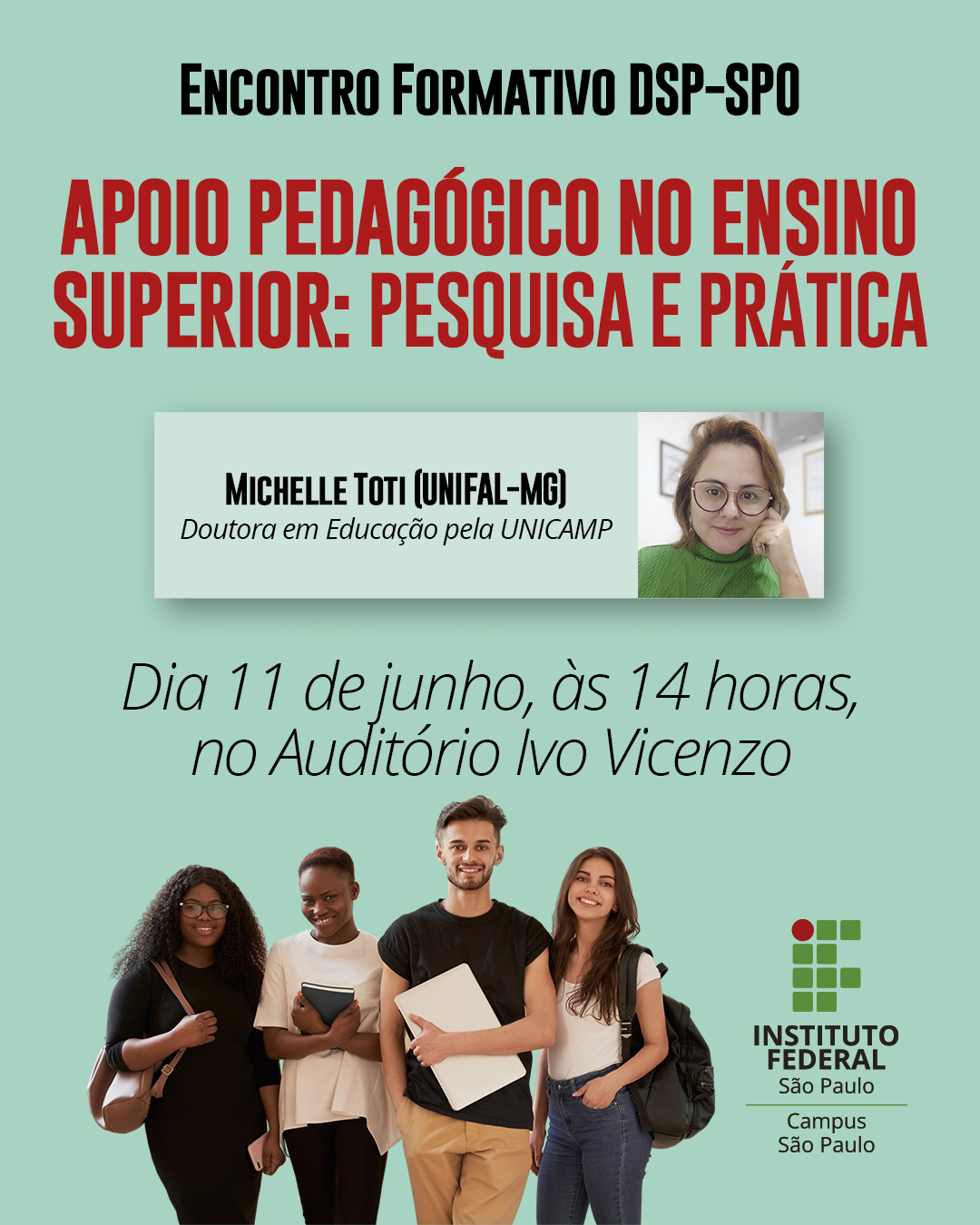 Foto de Encontro Formativo DSP-SPO “Apoio Pedagógico no Ensino Superior: pesquisa e prática"
