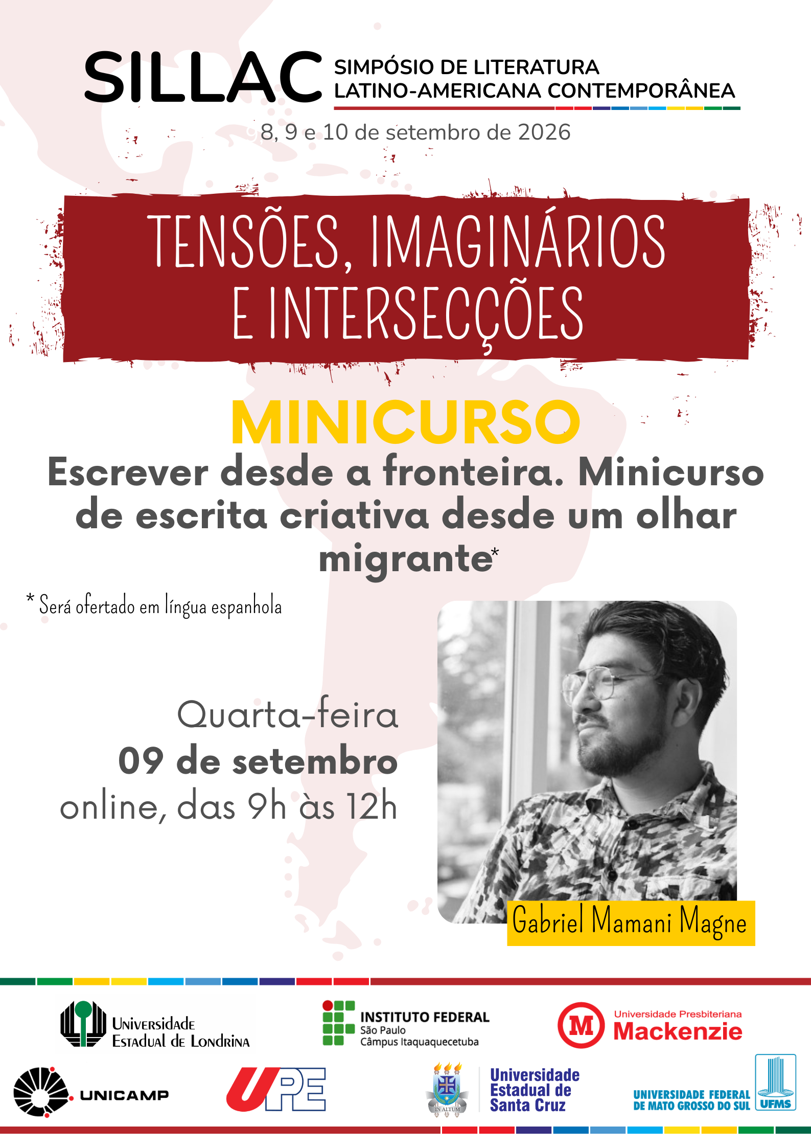 Foto de Minicurso "Escrever desde a fronteira. Minicurso de escrita criativa desde um olhar migrante" - V SILLAC