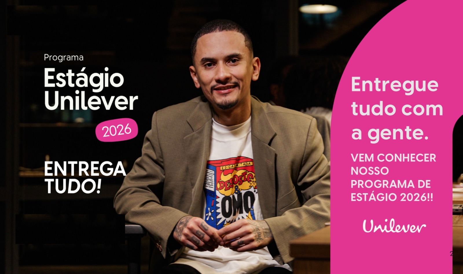 Foto de Apresentação e tira-dúvidas sobre Visita técnica e Programa de Estágio Unilever 2026 para Graduandos