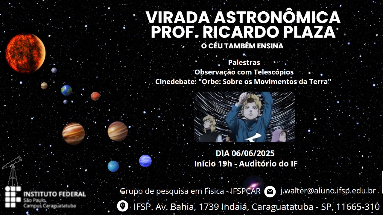 Foto de Virada Astronômica Prof. Dr. Ricardo Plaza