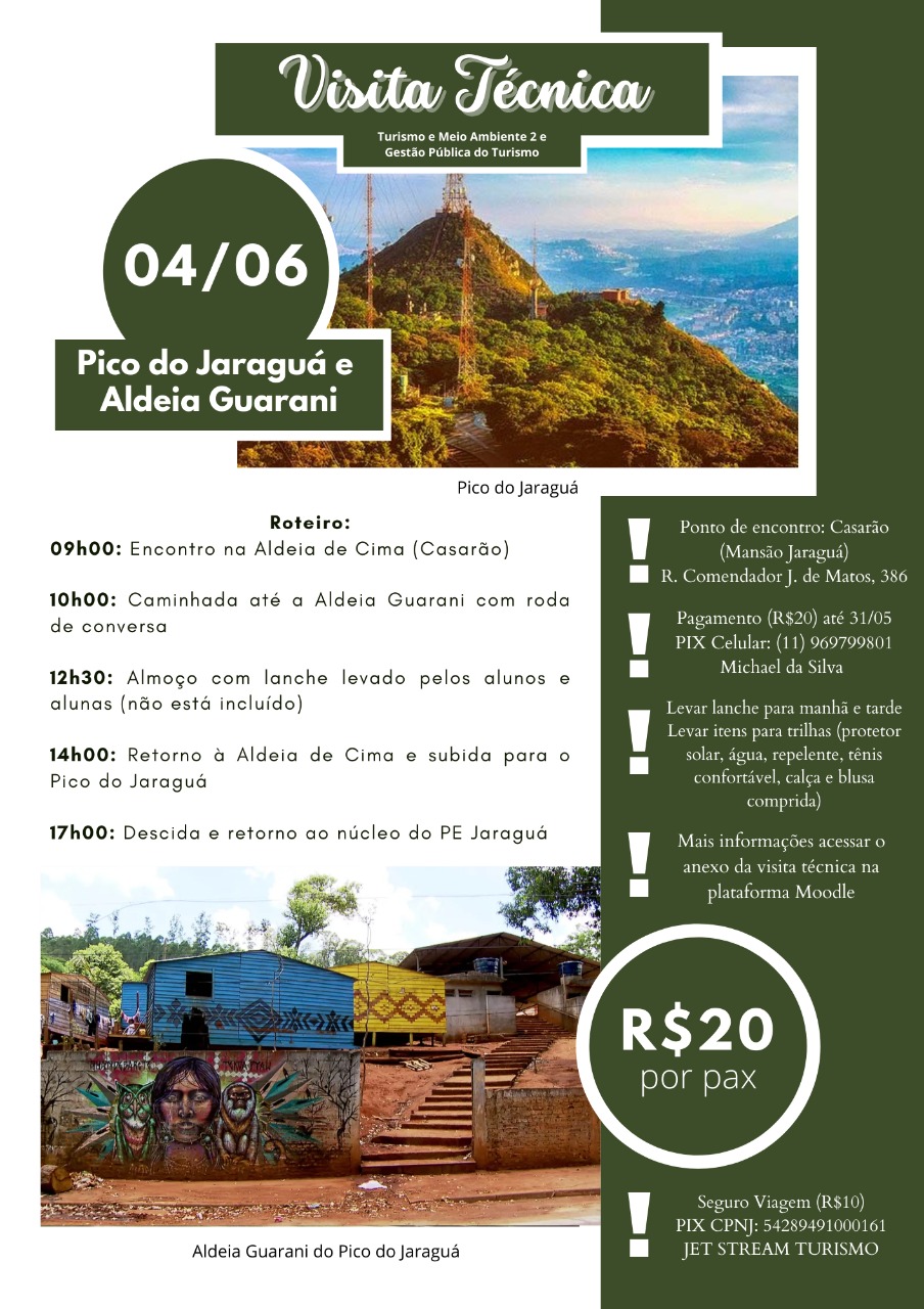 Foto de VISITA TÉCNICA PARA PARQUE ESTADUAL JARAGUÁ E ALDEIA GUARANI